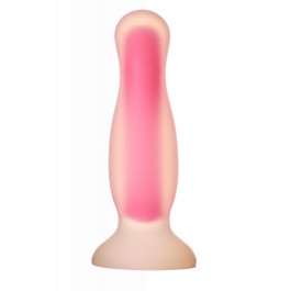 Dream toys RADIANT SOFT SILICONE GLOW IN THE DARK PLUG LARGE PINK (DT22045)