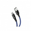 Baseus C-shaped Light Intelligent Power-off USB For Lightning 2.4A 1M Blue (CALCD-03) - зображення 3