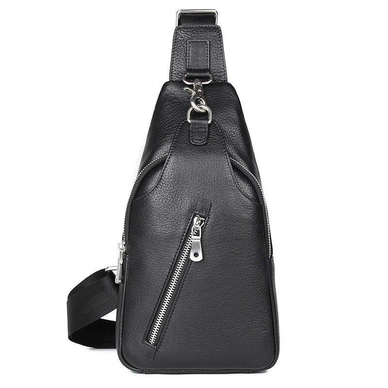 Vintage Черный мужской слинг - рюкзак среднего размера  (14973) - зображення 1