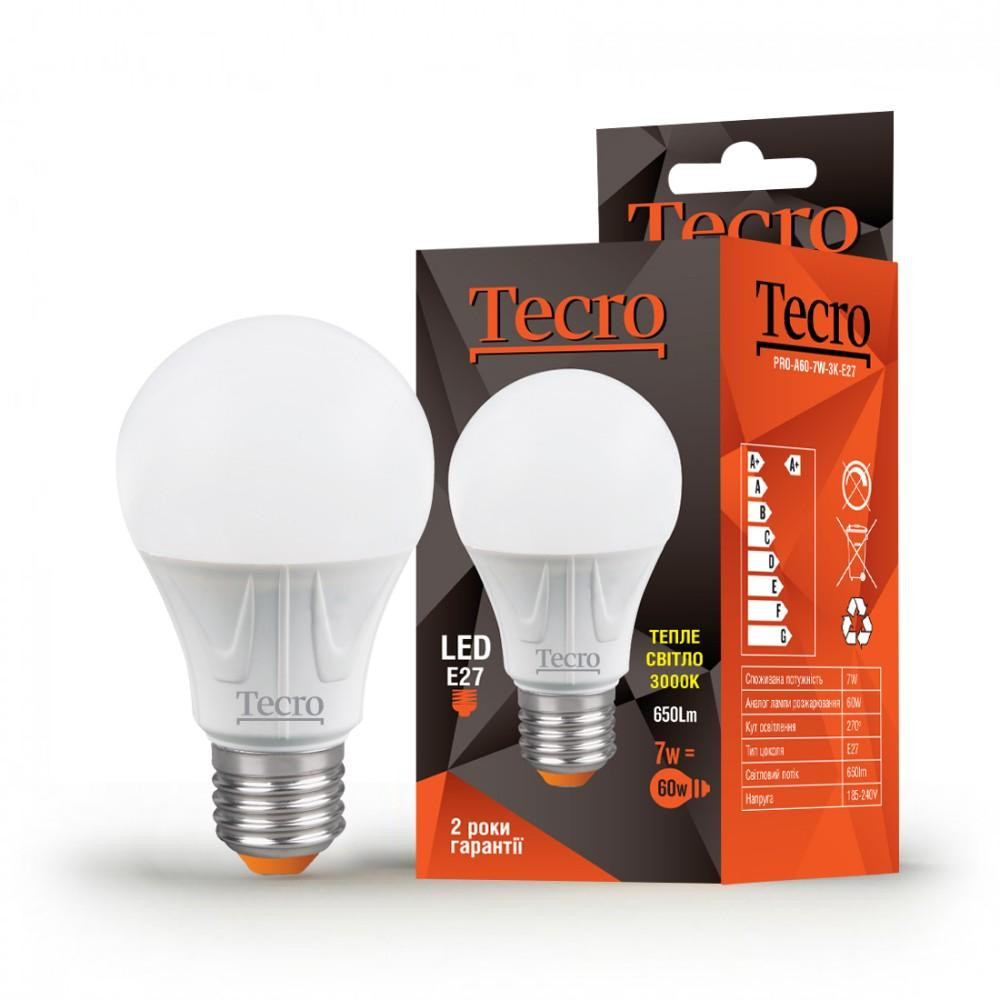 Tecro LED PRO-A60-7W-3K-E27 - зображення 1