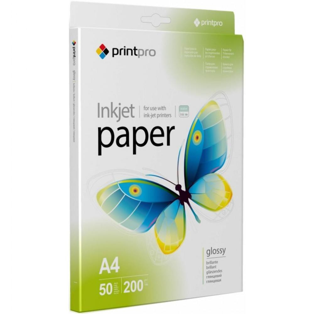 PrintPro 200г/мВІ, A4, 50л, глянцевая (PGE200050A4) - зображення 1