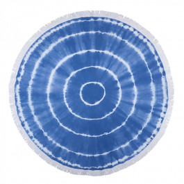 Barine Home Полотенце пляжное Pestemal Swirl Roundie Blue Barine размер 150х150 см (svt-2000022244442)