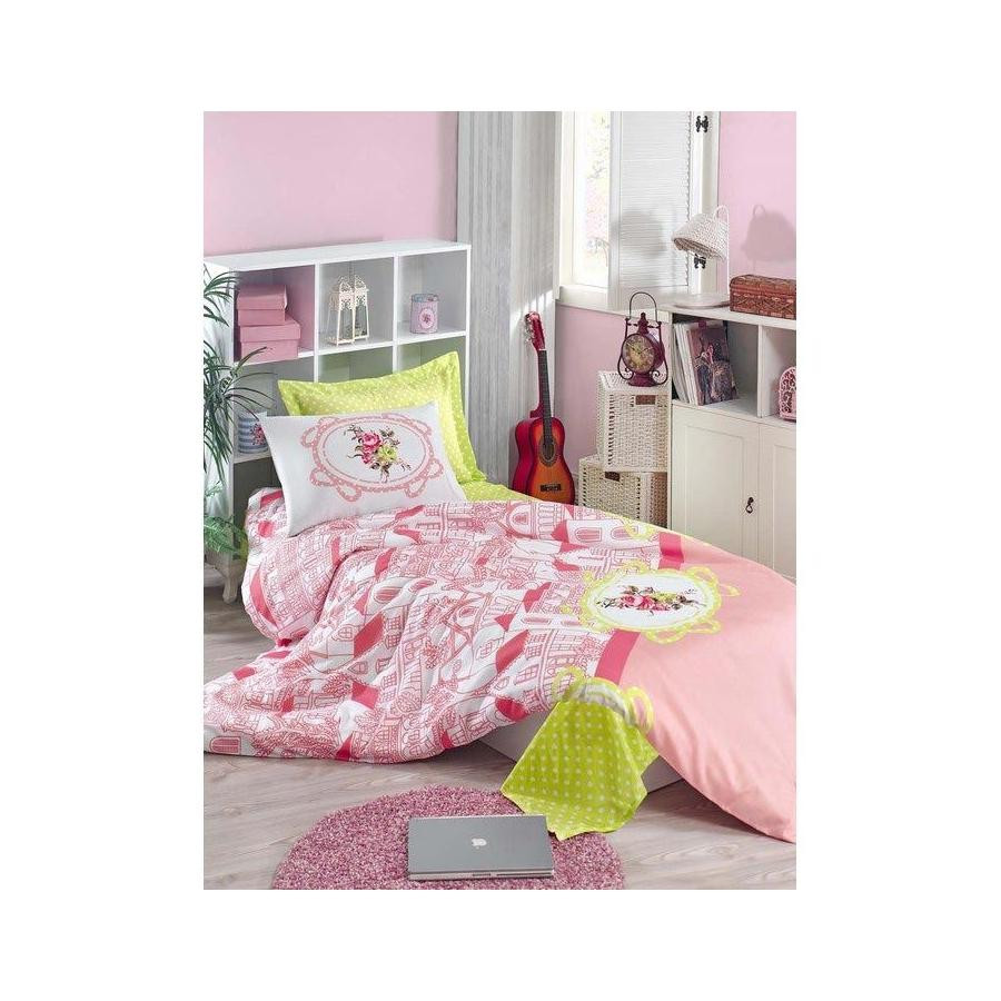 Eponj Home Покрывало Sirin pembe, Розовый, Евро, 200х220 см, 50х70см (2шт) (2000022095235) - зображення 1