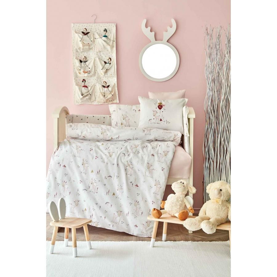 Karaca Home Дитячий набір в ліжечко Doe pembe рожевий, 10 предметів (svt-2000022254052) - зображення 1