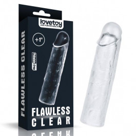 LoveToy Add 1" Flawless Clear Penis Sleeve Clear (6452LVTOY651)