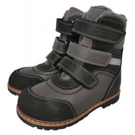 Ortop Ортопедические ботинки для мальчиков, зимние, кожаные с супинатором  312-Blg, размер 28