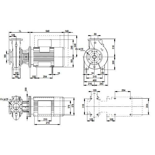 Grundfos NB 80-315/305 A-F-A-BAQE (97837044) - зображення 1