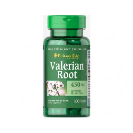   Puritan's Pride Valerian Root 450 mg 100 caps Валериана корень (PTP-13390)