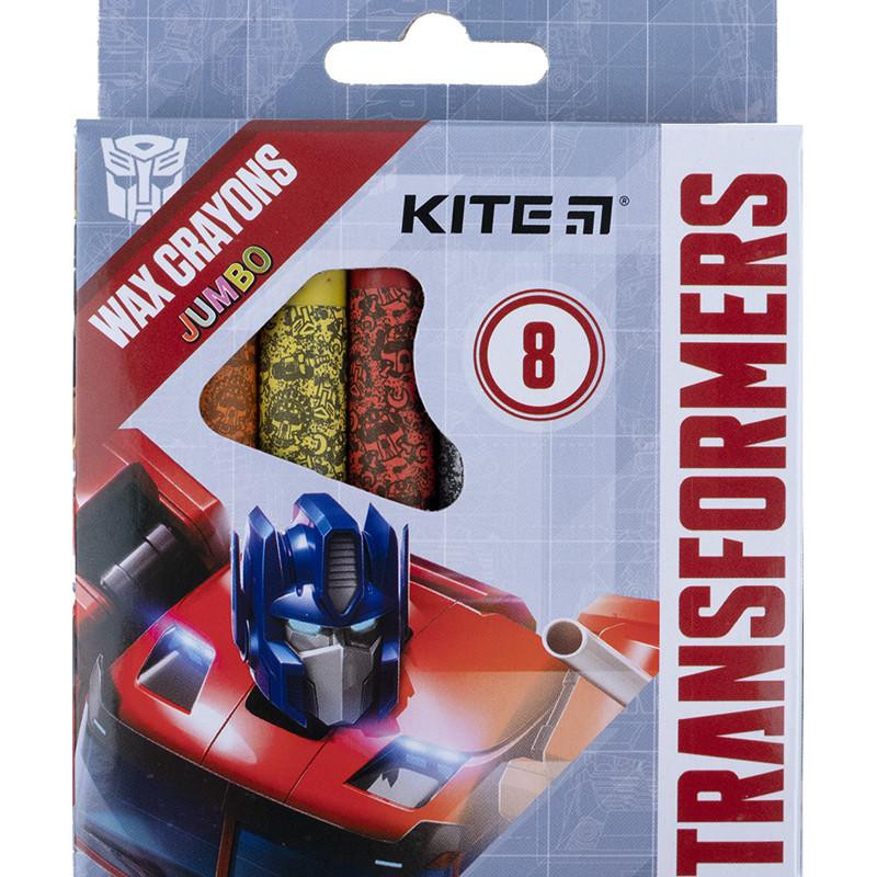 Kite Восковые карандаши  Jumbo Transformers 8 цветов (TF21-076) - зображення 1