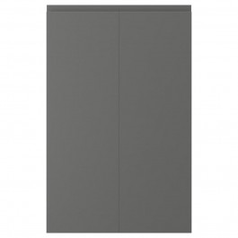 IKEA VOXTORP ВОКСТОРП, 304.540.99, 2 дверцят для кутової підлог шафи, ліворукий темно-сірий, 25х80 см