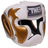 Top King Шолом боксерський з повним захистом Empower TKHGEM-01 / розмір L, білий/золотий - зображення 1