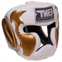 Top King Шолом боксерський з повним захистом Empower TKHGEM-01 / розмір L, білий/золотий