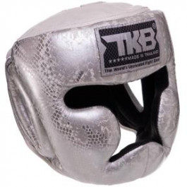 Top King Шолом боксерський з повним захистом Super Snake TKHGSS-02 / розмір L, білий/срібний