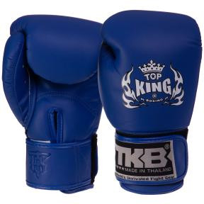 Top King Рукавички боксерські шкіряні дитячі TKBGKC / розмір L, синій - зображення 1