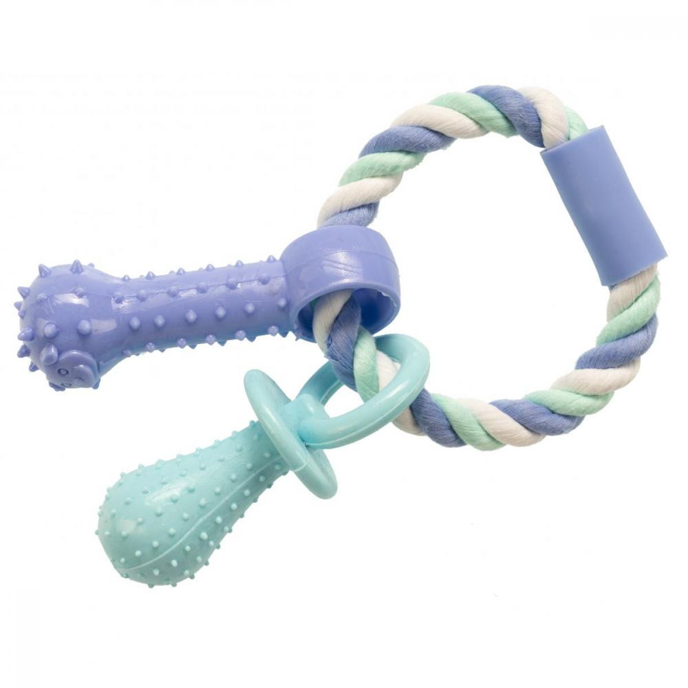 GimDog Игрушка для собак GimDog Дент Плюс веревка/кольцо с термопластичной резиной 15 см (G-80784) - зображення 1