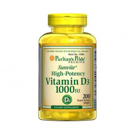   Puritan's Pride Vitamin D3 1000 IU (200 softgels)