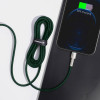 Baseus Cafule Metal Data Cable USB for Lightning 2m Green (CALJK-B06) - зображення 4