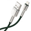 Baseus Cafule Metal Data Cable USB for Lightning 2m Green (CALJK-B06) - зображення 5