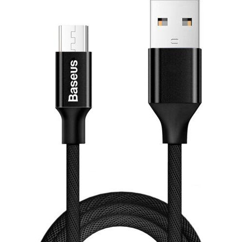 Baseus USB Cable to microUSB Yiven 1.5m Black (CAMYW-B01) - зображення 1
