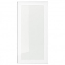 IKEA HEJSTA, 005.266.39, Скляні дверцята, білий, прозоре скло, 40х80 см