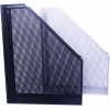 H-Tone Лоток для бумаг  вертикальный металлический черный 25 х 7.5 х 31.8 см (JJ41215) - зображення 1