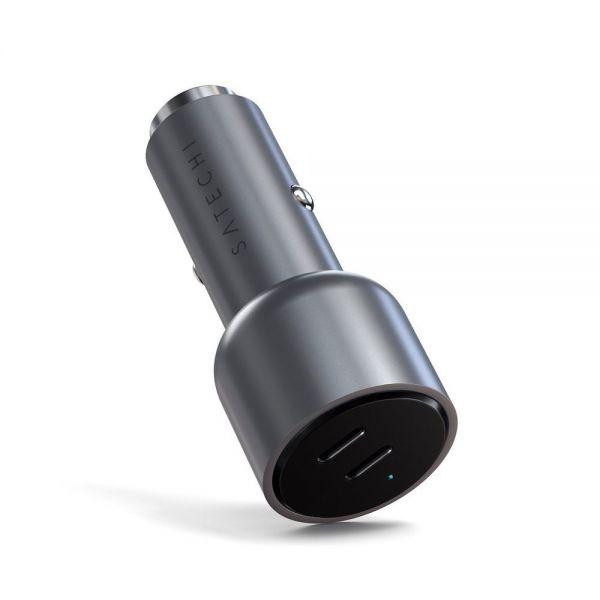 Satechi 40W Dual USB-C PD Car Charger Space Grey (ST-U2C40CCM) - зображення 1