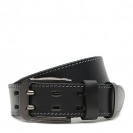 Borsa Leather Ремінь  V1125GX30-black чоловічий шкіряний чорний під джинси