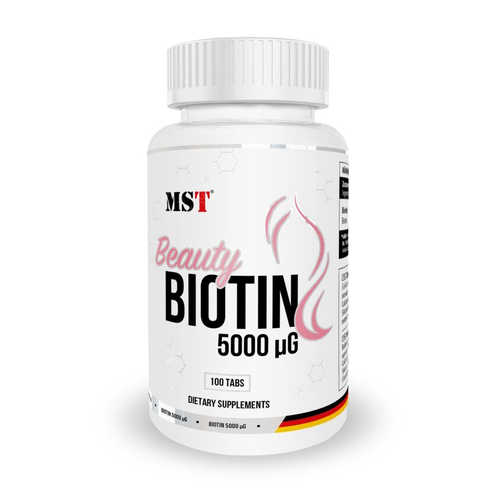 MST Nutrition Biotin 5000 Beauty, 100 таблеток - зображення 1