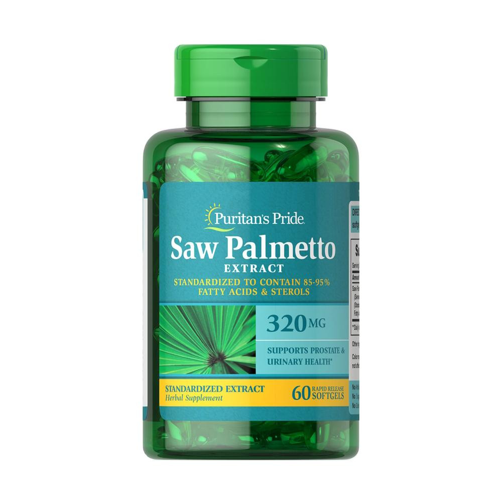 Puritan's Pride Saw Palmetto Extract 320 mg 60 капсул - зображення 1