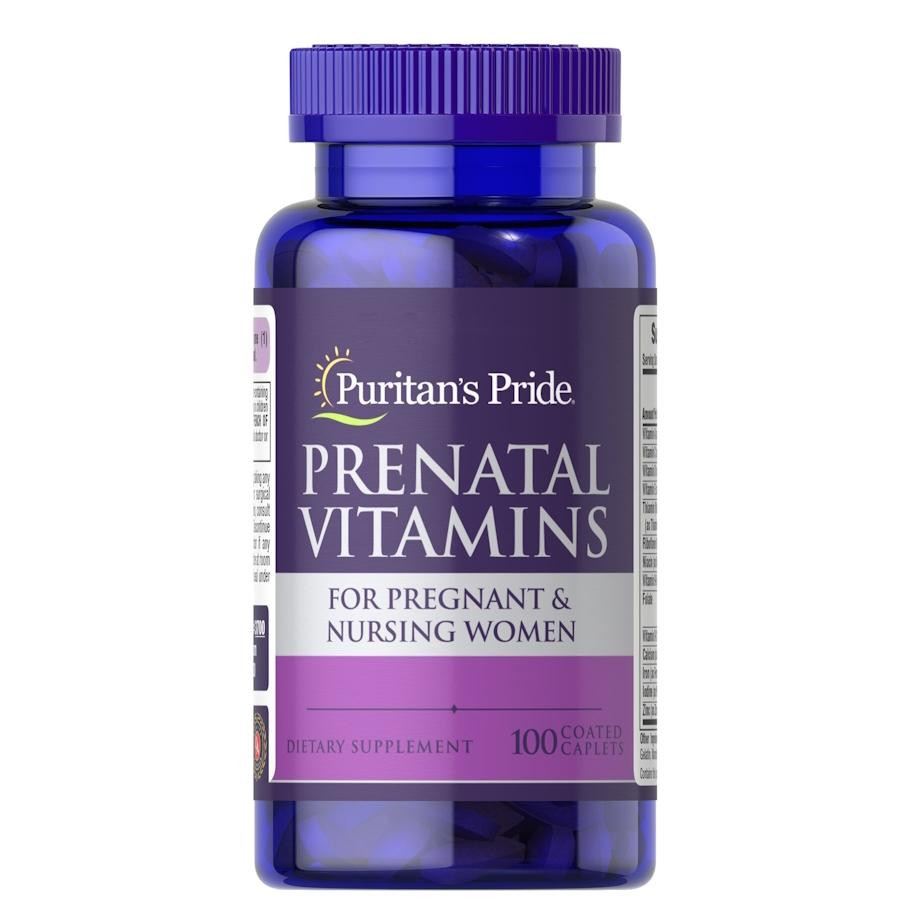 Puritan's Pride Prenatal Vitamins, 100 каплет - зображення 1