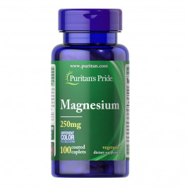 Puritan's Pride Magnesium 250 mg, 100 каплет