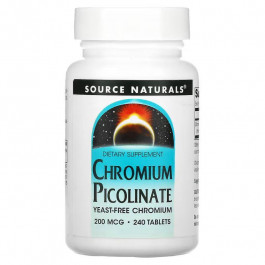 Source Naturals Chromium Picolinate, 240 таблеток