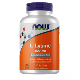 Now L-Lysine 500 mg Tablets 250 tabs