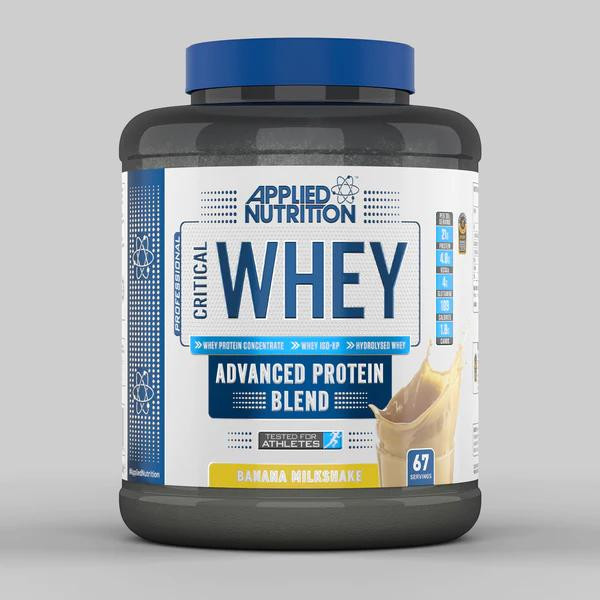 Applied Nutrition Critical Whey Protein 2000 g /67 servings/ Banana Milkshake - зображення 1