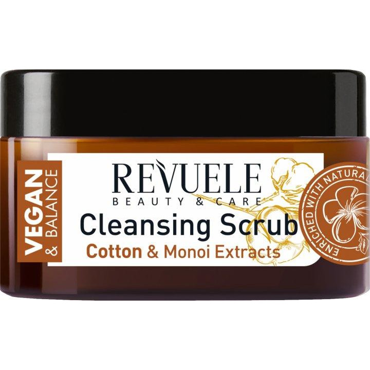 Revuele Скраб для тіла  Vegan & Balance Cotton Oil & Monoi Extracts Cleansing Scrub Бавовняна олія та екстра - зображення 1