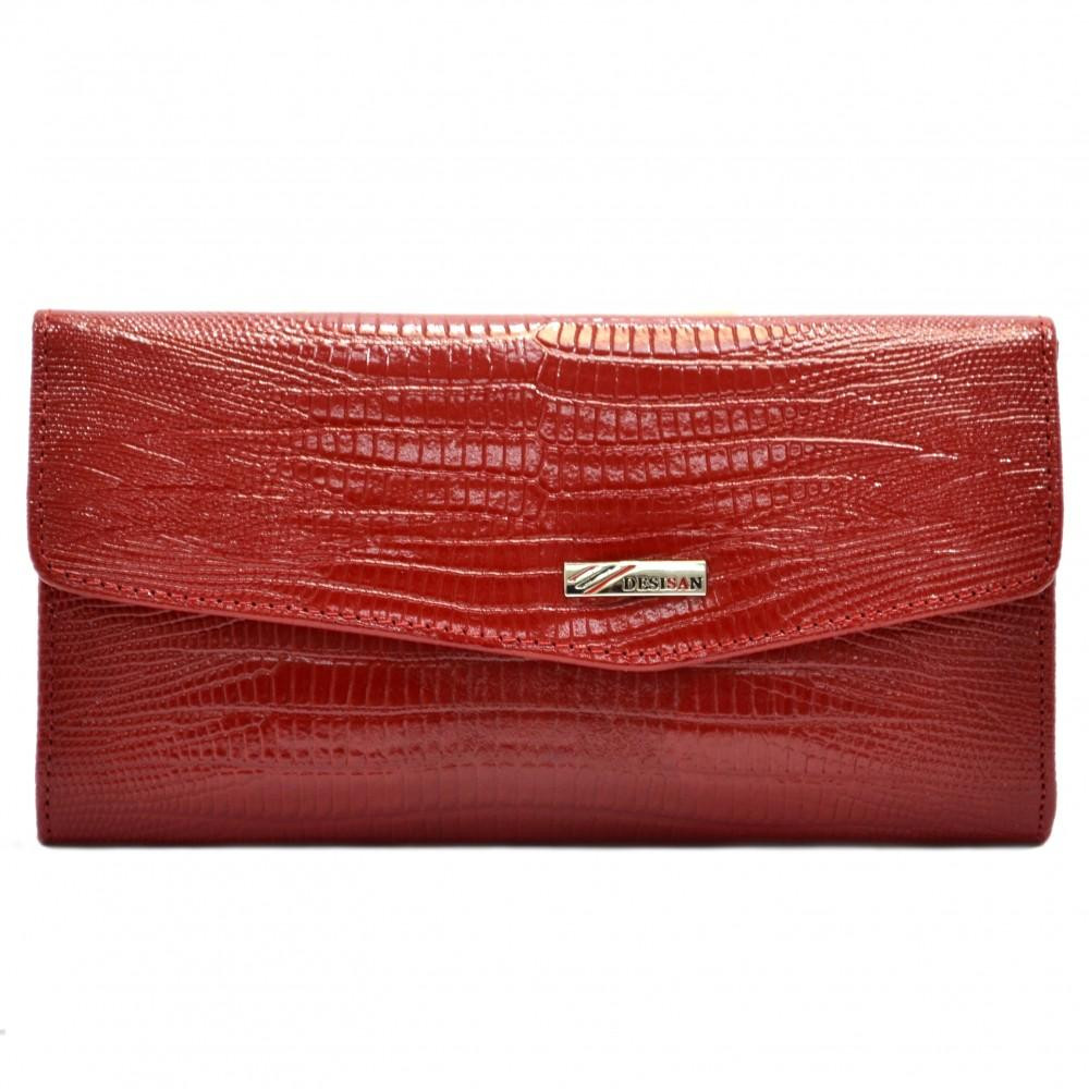 Desisan Жіночий гаманець  113-131 шкіряний червоний лазер - зображення 1