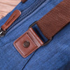 Vintage Сумка через плече чоловіча текстильна синя  22190 - зображення 9