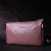 Grande Pelle Сумка-клатч жіноча шкіряна рожева  11634 - зображення 9