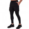 Lidong Компресійні штани тайтси з шортами 2в1  LD-0565 зріст M-3XL чорний Чорний|3XL - зображення 1