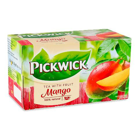 Pickwick Чай чорний  ароматизований зі шматочками манго, 20*1,5 г (8711000564394) - зображення 1