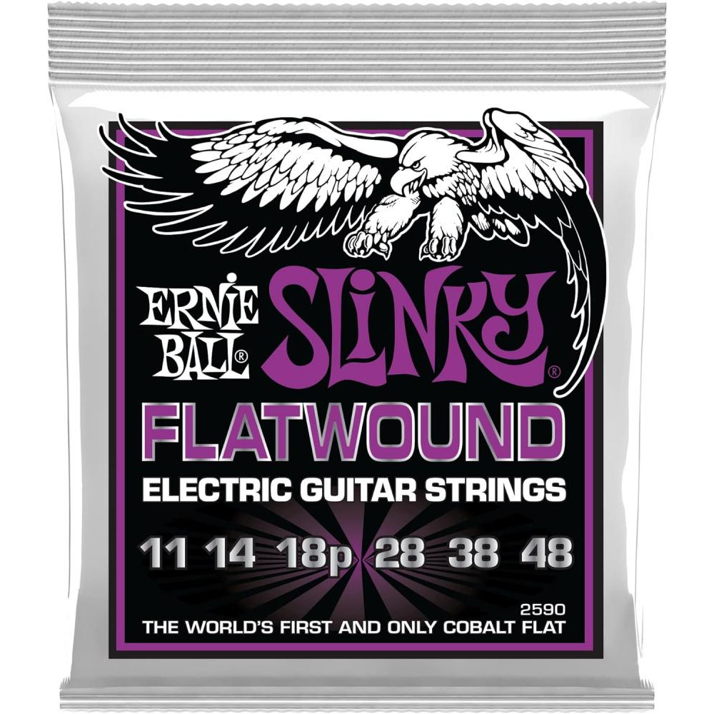 Ernie Ball P2590 Power Slinky Flatwound 11/48 - зображення 1