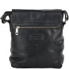 Ashwood Чорна шкіряна сумка через плече чоловіча  Leather Jack Black - зображення 3