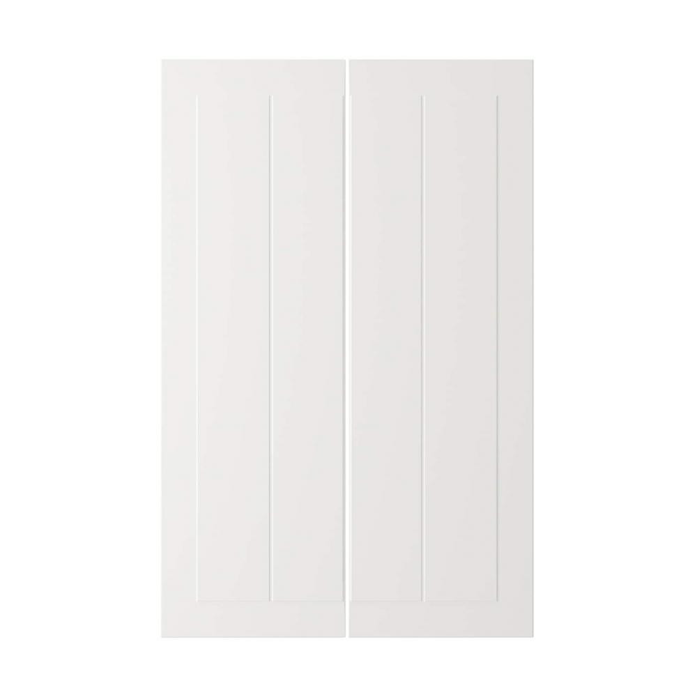 IKEA STENSUND, 704.505.70, 2 дверцят для кутової підлог шафи, білий, 25х80 см - зображення 1