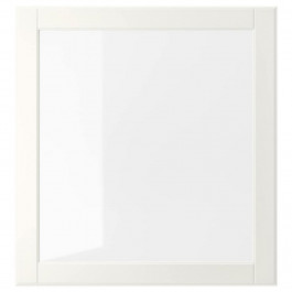 IKEA OSTVIK, 804.696.54, Скляні дверцята, білий, прозоре скло, 60х64 см