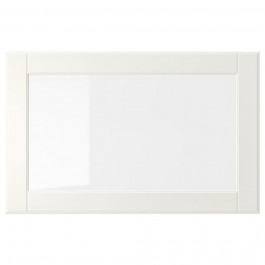 IKEA OSTVIK, 104.727.06, Скляні дверцята, білий, прозоре скло, 60х38 см