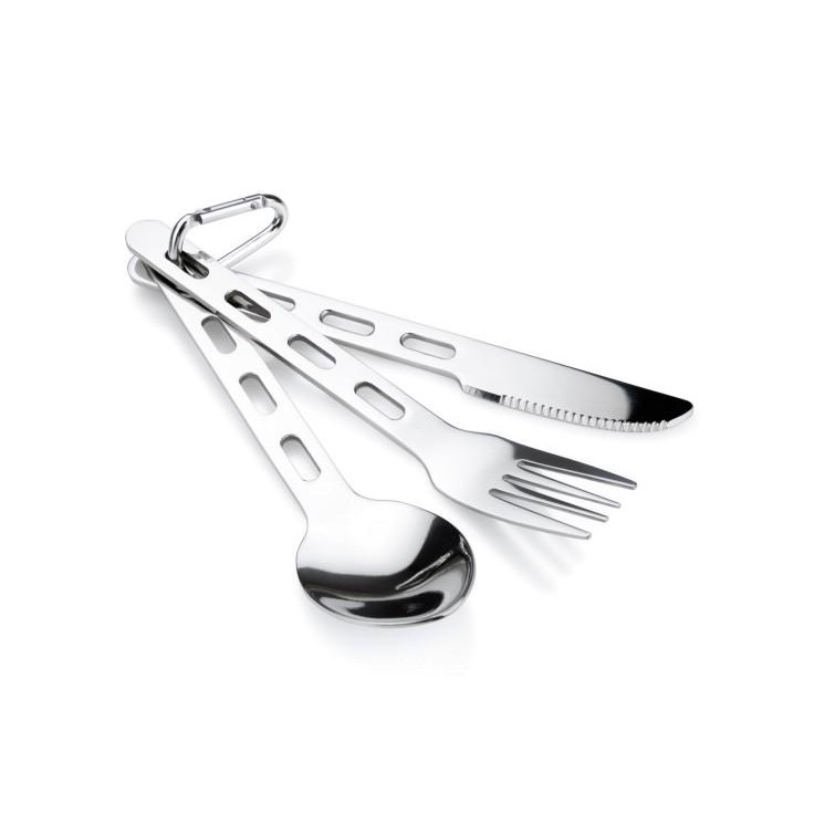 GSI Outdoors Glacier Stainless 3 pc Ring Cutlery Set - зображення 1