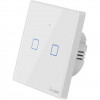 Sonoff Smart Wall Touch Switch White 2-Button w/neutral (T2EU2C-TX) - зображення 1