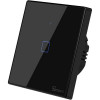 Sonoff Smart Wall Touch Switch Black w/neutral (T3EU1C-TX) - зображення 1