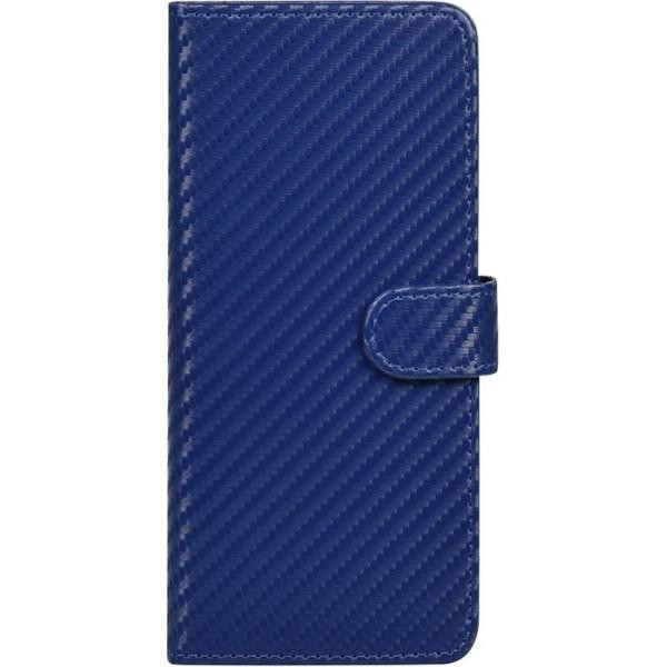 TOTO Book Carbon Fiber Universal Cover 5,5-5,7" Navy Blue - зображення 1