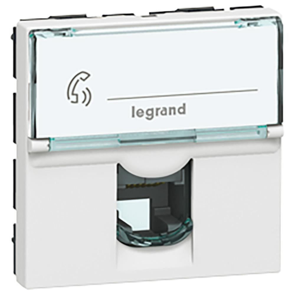 Legrand Mosaic RJ12 белый (78732) - зображення 1